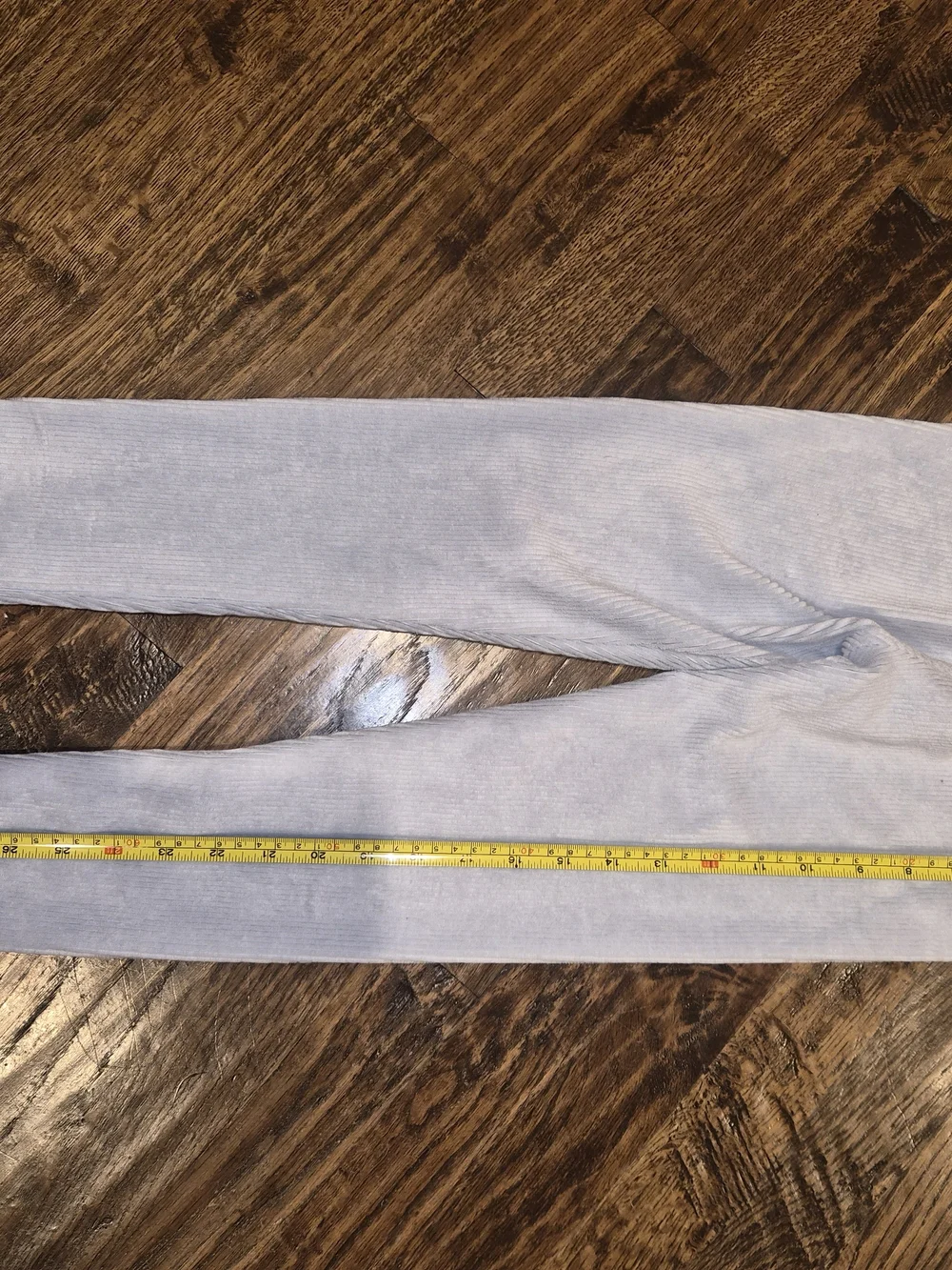 Girls Gymboree Pale Blue Ribbed Leggings with Ankle Button Accents Sz 10